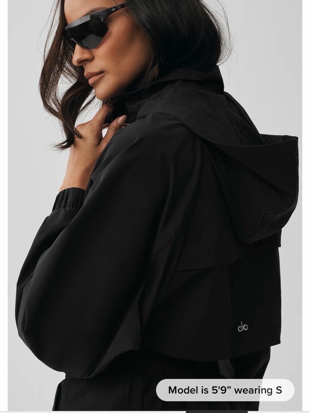 ALO cropped playmaker jacket XS black